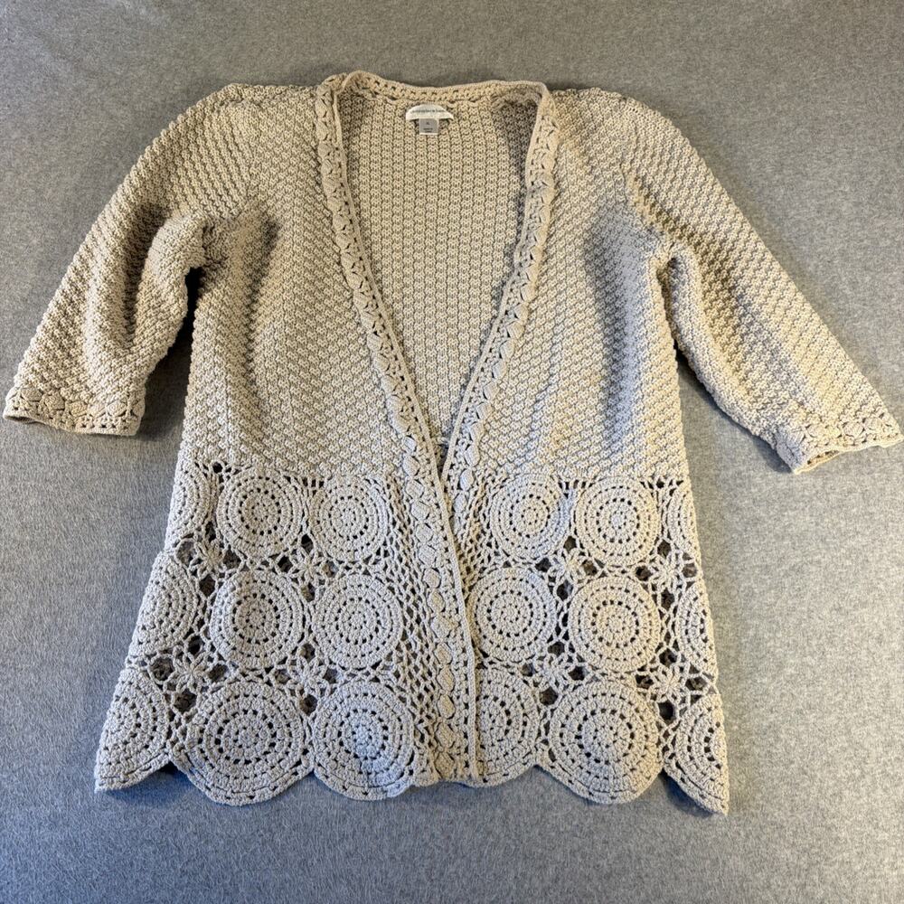 Christopher And Banks Knit Cardigan, Boho Style, Size XL